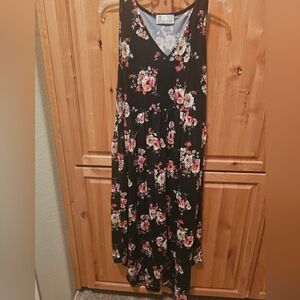 Phierce Fashions Black Floral Romper
